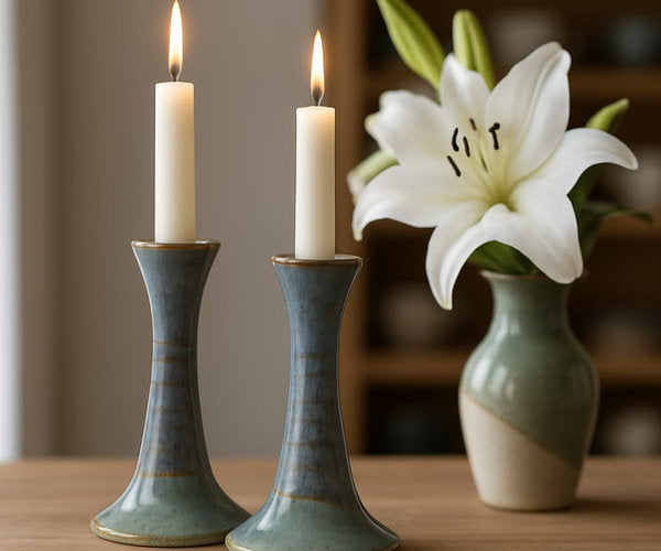 Kinneret Shabbat Candlesticks